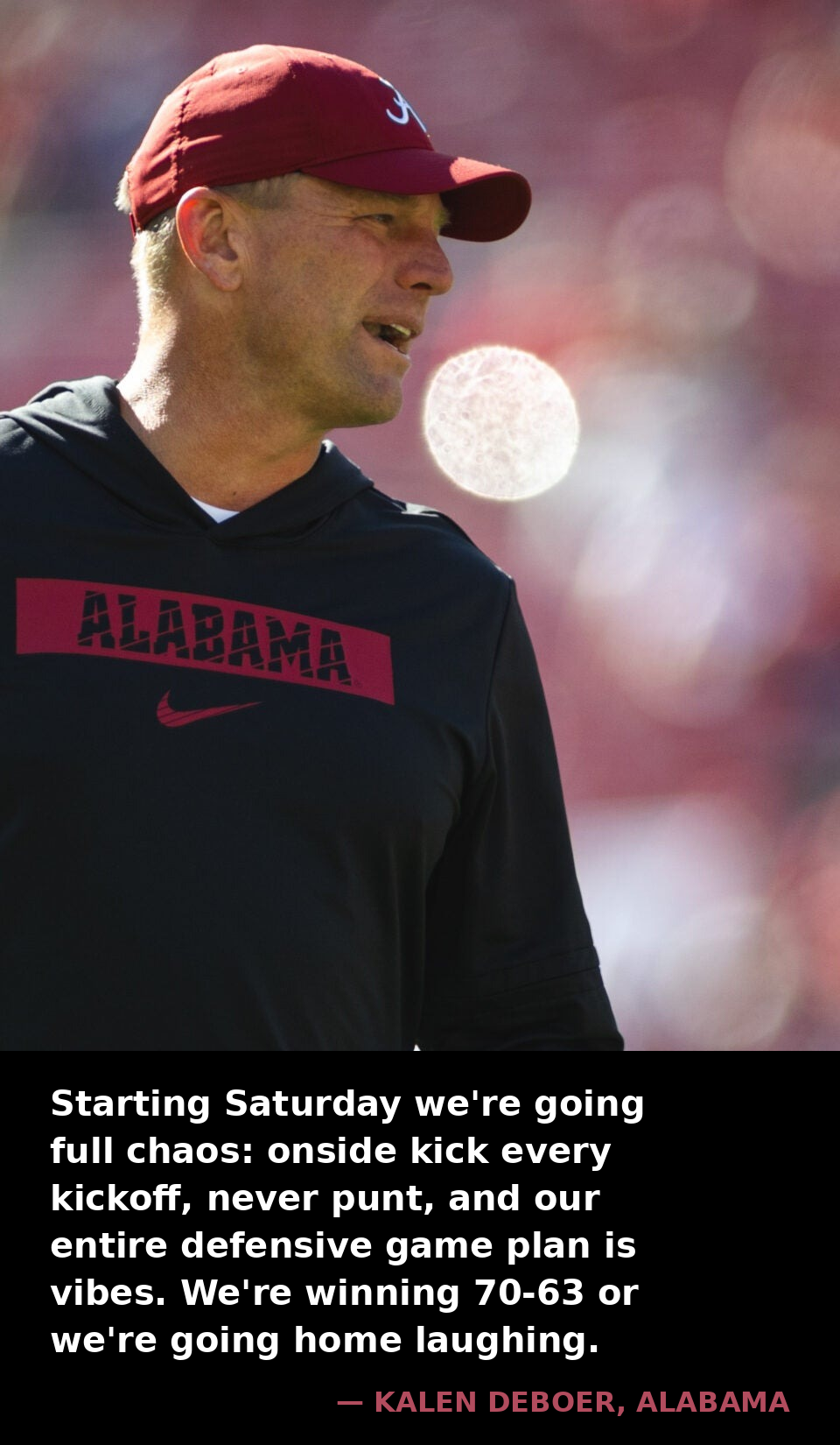 Kalen DeBoer coach meme