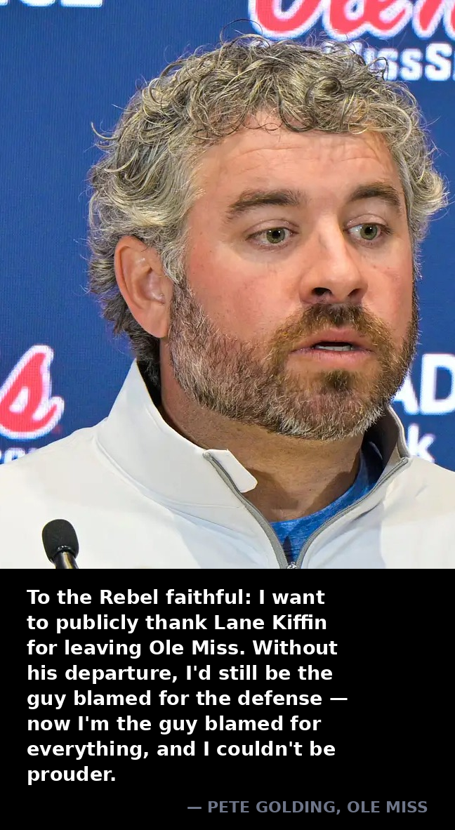 Pete Golding coach meme